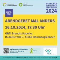 Abendgebet mal anders 16.10.2024